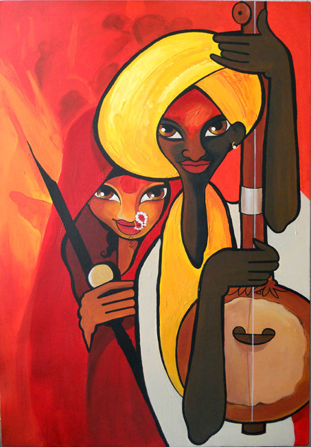 Pilgrim Music - Acrylics on Canvas